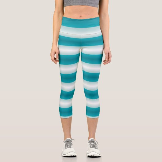 Minty Fresh - Gradient Capri Leggings (Vorderseite)
