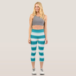 Minty Fresh - Gradient Capri Leggings