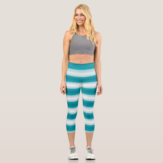 Minty Fresh - Gradient Capri Leggings (Vorderseite)