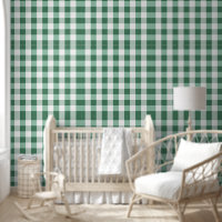 Minty Green Gingham Checkered Kariert Print