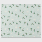minty green ice skates geschenkpapier (Flach)