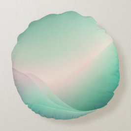 Minty Green Rose AI art Rundes Kissen