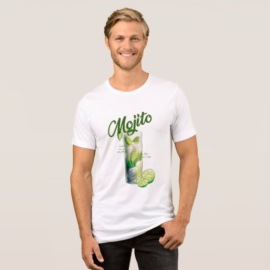 Minty Lemon Vibes Tri-Blend Shirt (Vorderseite voll)