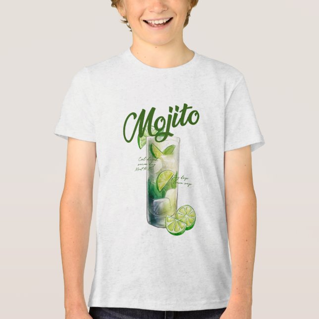 Minty Lemon Vibes Tri-Blend Shirt (Vorderseite)