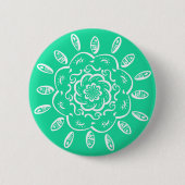 Minty Mandala Button (Vorderseite)