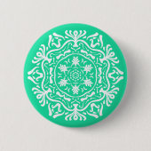 Minty Mandala Button (Vorderseite)