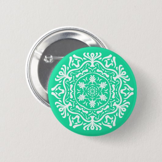 Minty Mandala Button (Vorne & Hinten)