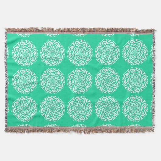 Minty Mandala Decke (Vorderseite)
