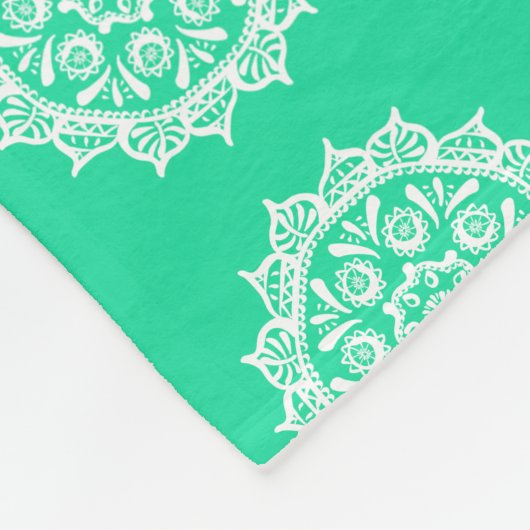 Minty Mandala Fleecedecke (Ecke)