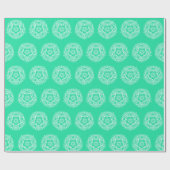 Minty Mandala Geschenkpapier (Flach)