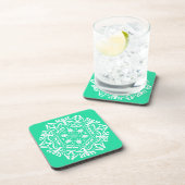 Minty Mandala Getränkeuntersetzer (Rechte Seite)
