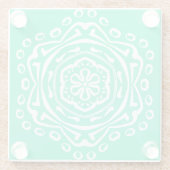 Minty Mandala Glasuntersetzer (Rückseite)