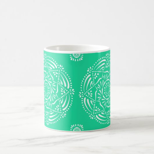 Minty Mandala Kaffeetasse (Mittel)