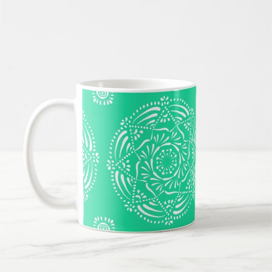 Minty Mandala Kaffeetasse (Links)