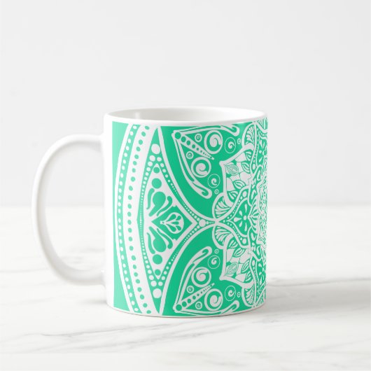 Minty Mandala Kaffeetasse (Links)
