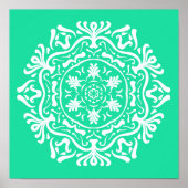 Minty Mandala Poster (Vorne)