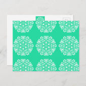 Minty Mandala Postkarte (Vorne/Hinten)