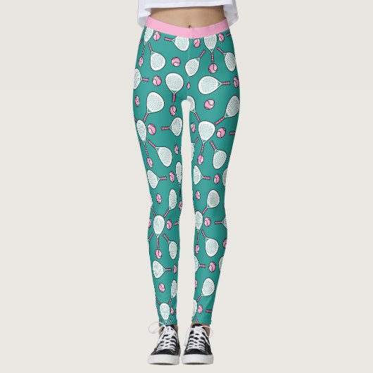 🎾 Minty Padel Power Pants Leggings (Vorderseite)