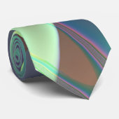 Minty Pleasure Fraktal Krawatte (Gerollt)