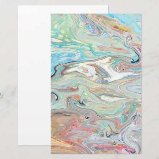 Minty Puddle Briefpapier (Vorne/Hinten)