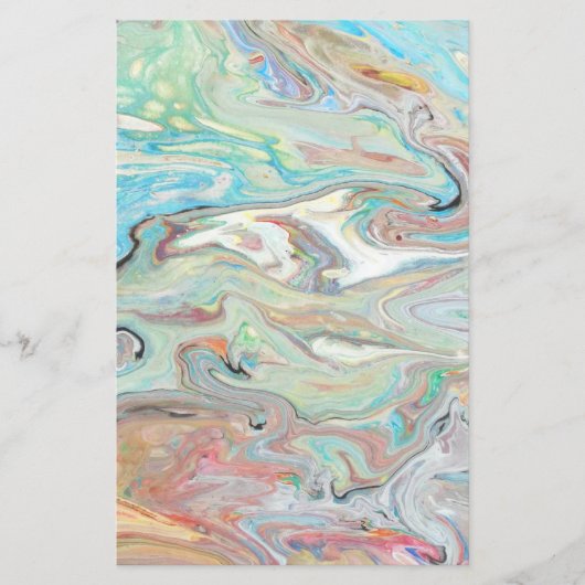 Minty Puddle Briefpapier (Vorderseite)