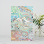 Minty Puddle Briefpapier (Stehend Vorderseite)