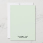 Minusfarbblock mit modernem Typografie-Foto Save The Date (Rückseite)