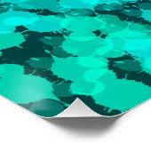 Minusgrün geometrisch poster (Ecke)