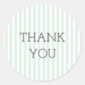 Minusklick Streifen Danke Stickers (Vorderseite)
