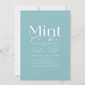 Minuspunkte für Typografie-Brautparty Einladung (Vorderseite)