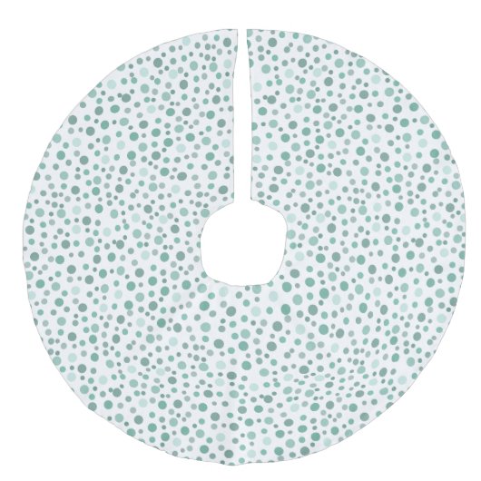 Minuspunkte Leinenimitat Weihnachtsbaumdecke (Vorderseite)