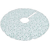 Minuspunkte Leinenimitat Weihnachtsbaumdecke (Schrägansicht)