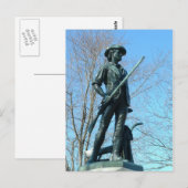 Minute Man Postkarte (Vorne/Hinten)