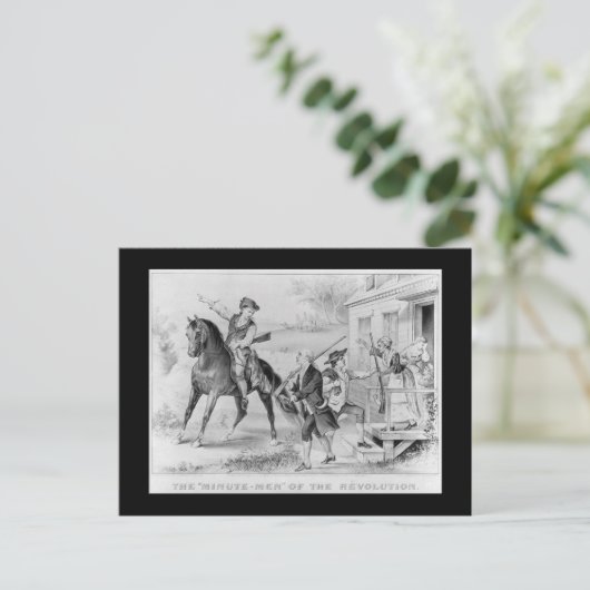 Minute Männer Postkarte (Stehend Vorderseite)