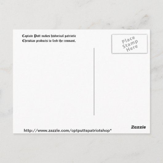 Minute Männer Postkarte (Rückseite)