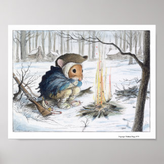 Minuteman bei Valley Forge Print by Wallace Tripp Poster