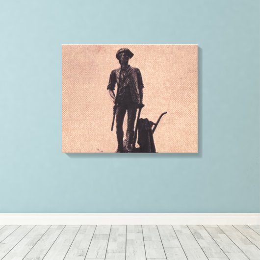 Minuteman Leinwanddruck (Insitu (Holzboden))