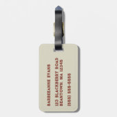 Minuteman Patriot Gepäckanhänger (Rückseite vertikal)