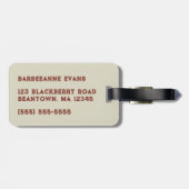 Minuteman Patriot Gepäckanhänger (Rückseite horizontal)