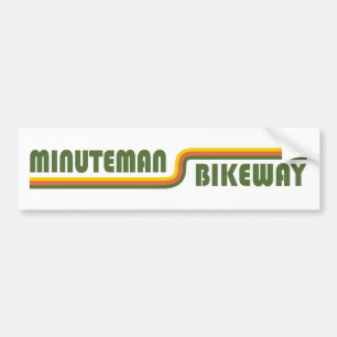 Minuteman-Radweg Boston Massachusetts Autoaufkleber