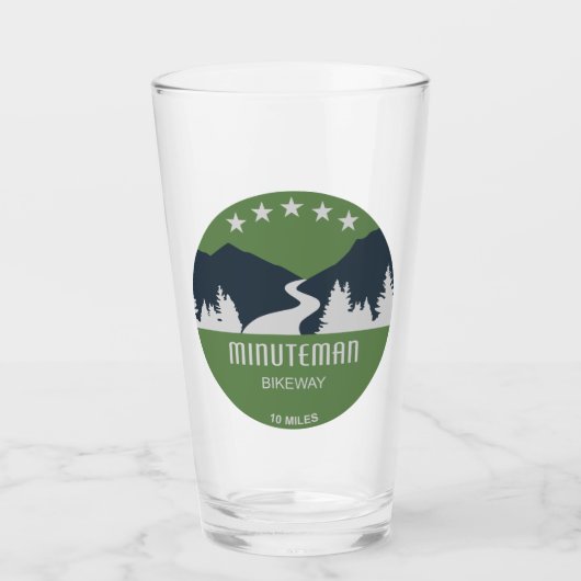 Minuteman-Radweg Boston Massachusetts Glas (Vorderseite)