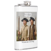 Minutemen in Ausbildung. Flachmann (Rechts)
