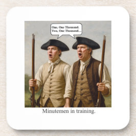 Minutemen in Ausbildung. Getränkeuntersetzer