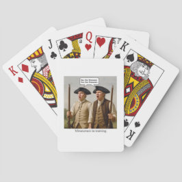 Minutemen in Ausbildung. Spielkarten