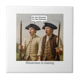Minutemen in der Ausbildung. Fliese