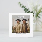 Minutemen in training. einladung (Stehend Vorderseite)