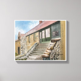 MINUTEN, STADT NEVADA, KALIFORNIEN, WASSERFARBE LEINWANDDRUCK