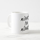 Minutt für minutt kaffeetasse (Vorderseite Links)