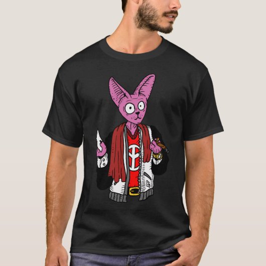 Minx Cat Art Hipster Katzen. T-Shirt (Vorderseite)