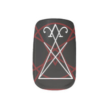 Minx Sigil von Lucifer Pentagram Nail Art Decals